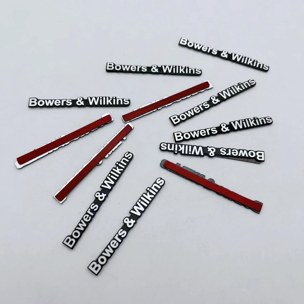 5pcs 10pcs 20pcs Bowers Wilkins Car Speaker Emblems Car Automotive Interior Stickers Metal Aluminum Alloy Car Audio Accessroies