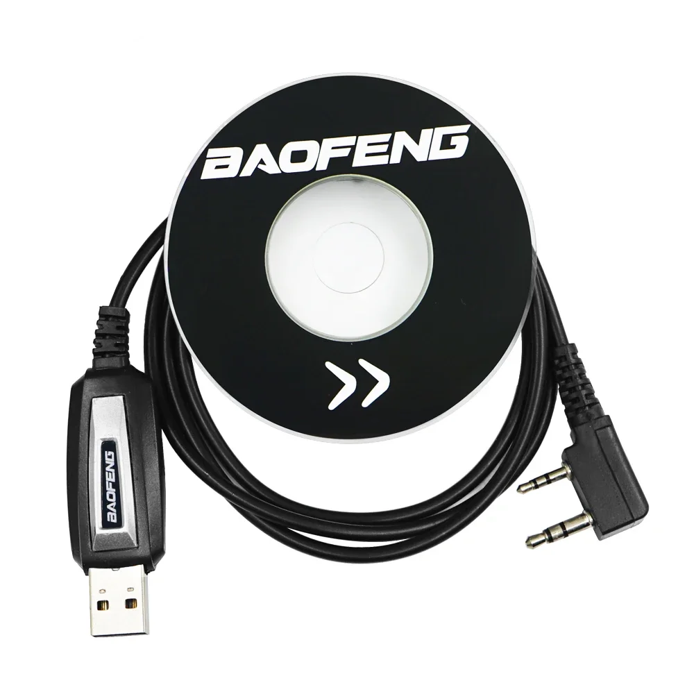 Baofeng USB Programming Cable With Driver CD For UV-5RE UV-5R Pofung UV 5R UV5R 888S UV-82 UV-10R Two Way Radio Walkie Talkie