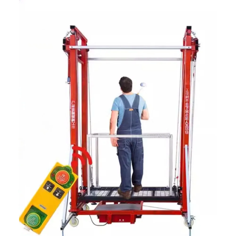 Electric scaffolding foldable mobile lifting platform construction site decoration fully automatic remote control