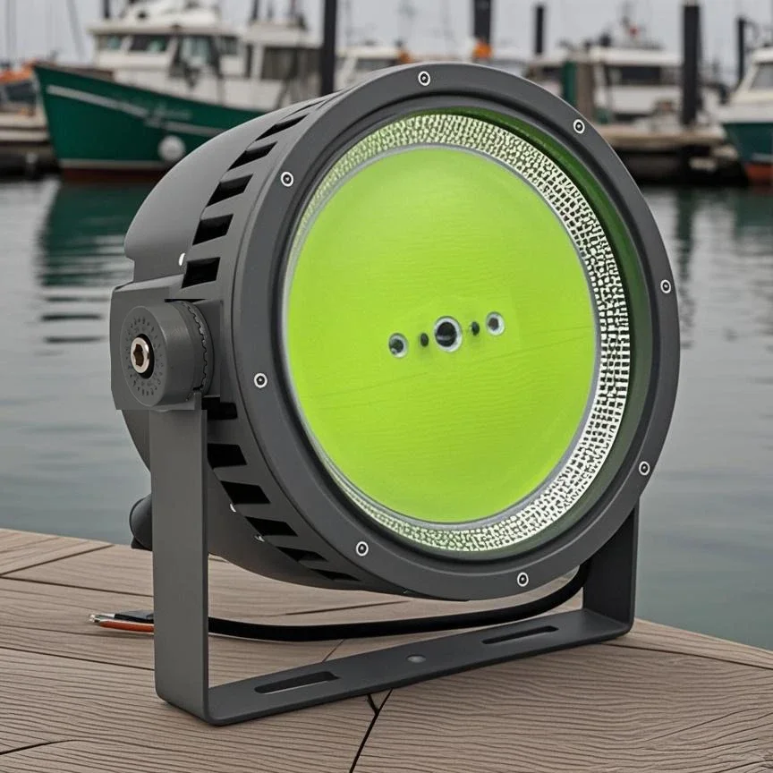 Led Fishing Lamp,AC 220V,1000w 1200w 1500w,Blue Green Cyan Led Boat Light,Aluminum Alloy,Outdoor, Led Boat Light