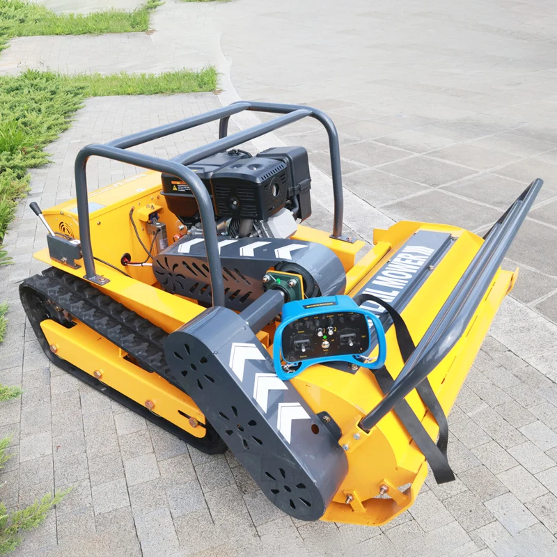 Customized Remote Control Lawn Mower Anti Slip Grass Cutting Machine For Outdoor Park Landscape Lawn