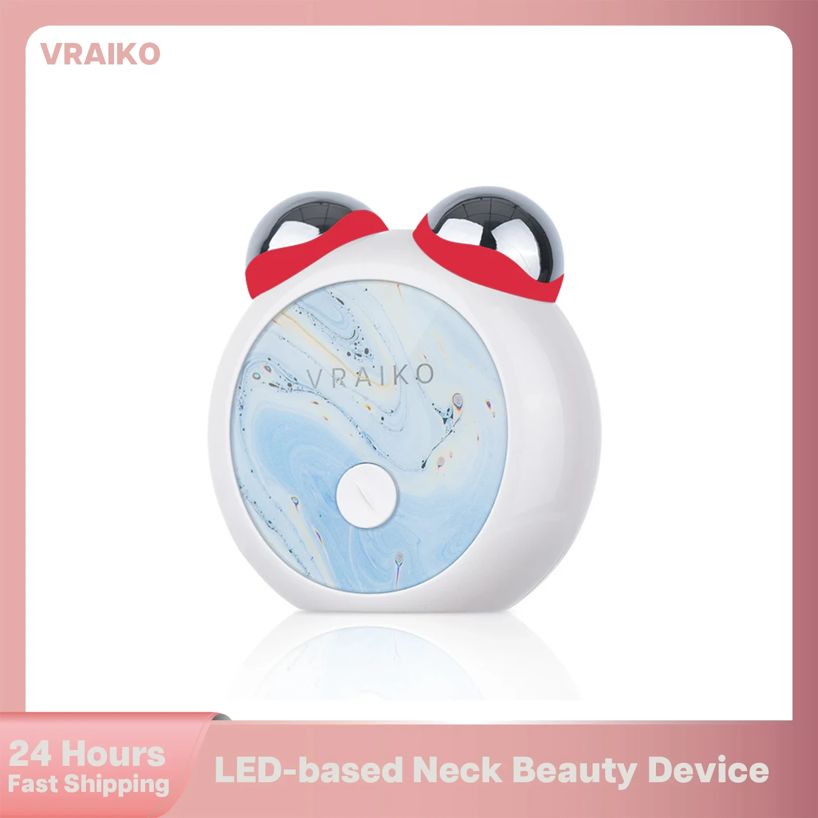 VRAIKO MiniCub Microcurrent Device:  face lifting, contouring, double chin reducer, home skin care tool for toning & glow.