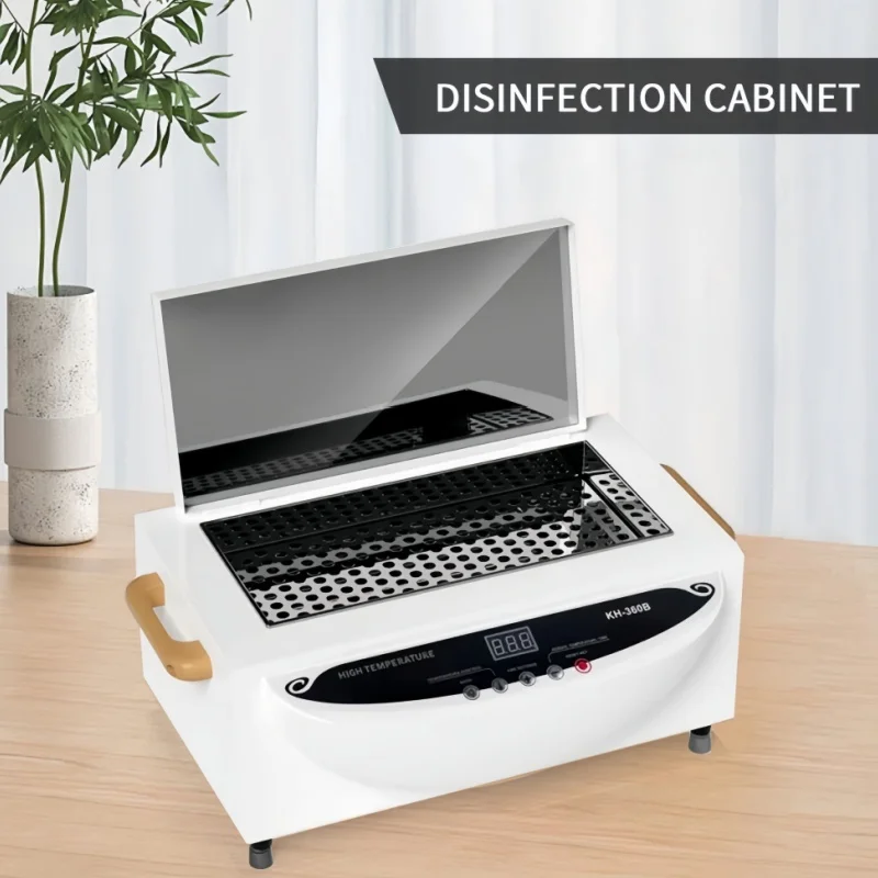 300W  High Temperature Manicure Nail Salon Hair Tool Dry Heat Sterilizers Cabinet Autoclave Cleaner Machine with LCD and Timer