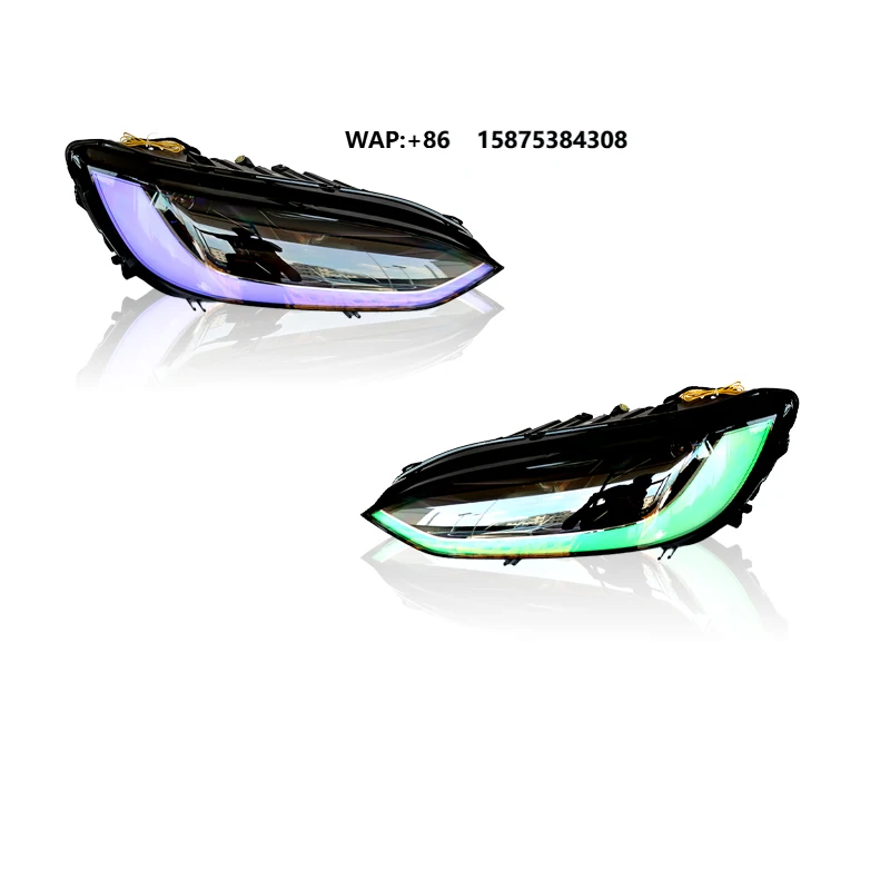 For Hot Seller Phone APP Control  Model X Magic Color LED Headlights 200+ Modes Owners Reliable