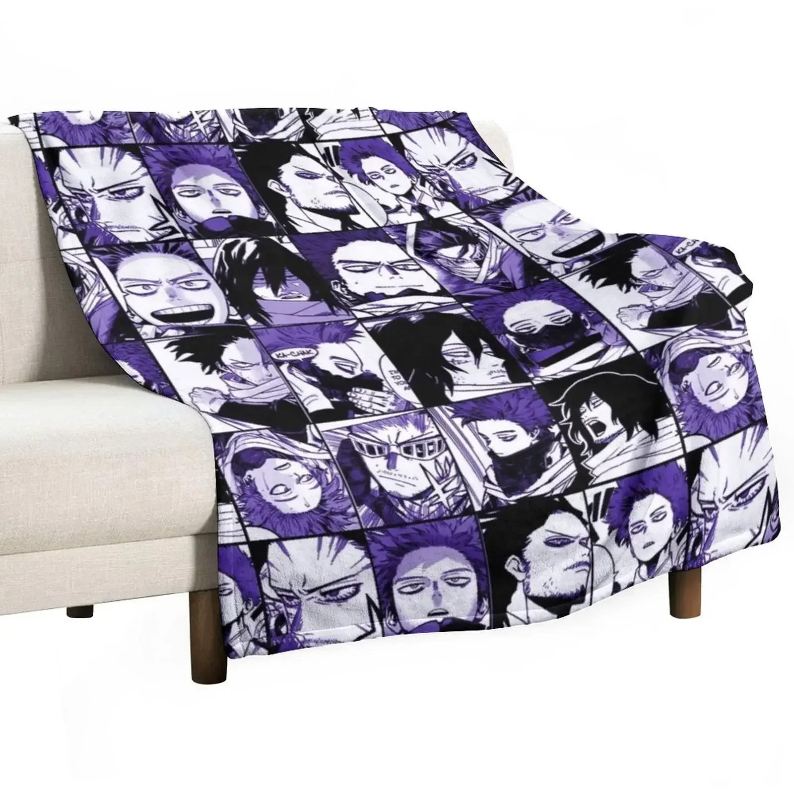 Ai zawa and Shin zo mix manga panels collage color version Throw Blanket Luxury blankets and throws blankets ands Blankets