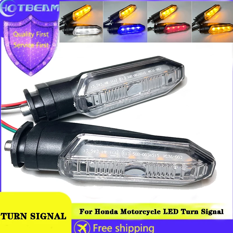 Motorcycle Turn Signal Dynamic LED Flashing 12V Dual Color For Honda CRF250L ADV150 CBR650F NC750X CRF250L XADV 750 Signal Lamp