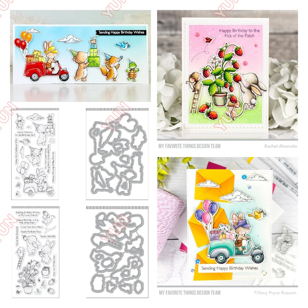 Pick of the Patch Special Delivery Metal Cutting Dies Silicone Stamps DIY Making Scrapbooking Decoration Papers Card Craft Molds