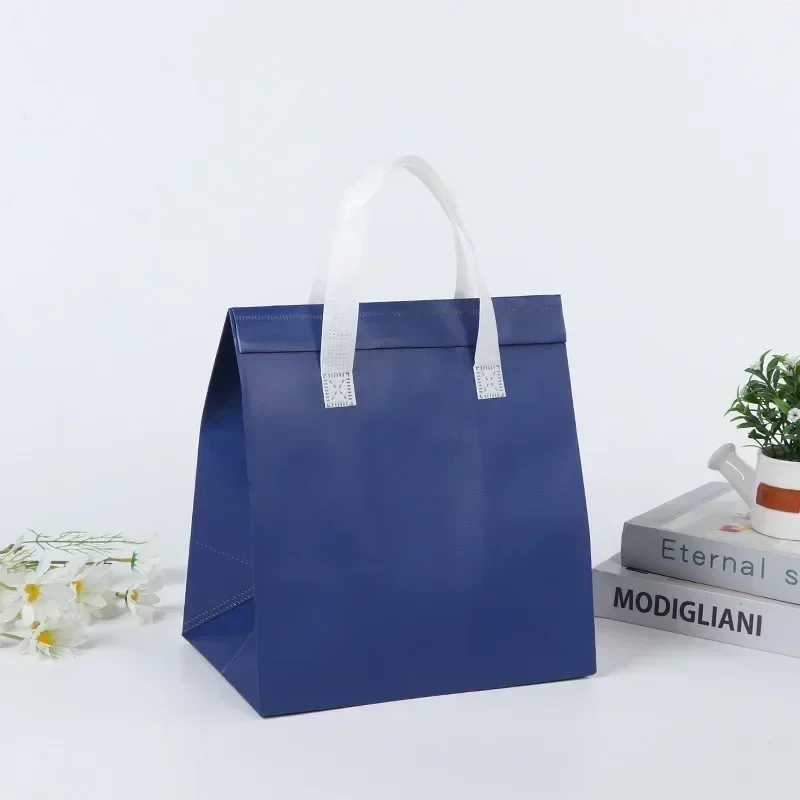 50pcs Delivery Food Packing Bags Self Adhesive Multi Specification Insulation Bag Laminated Waterproof Portable AluminumFoil Bag