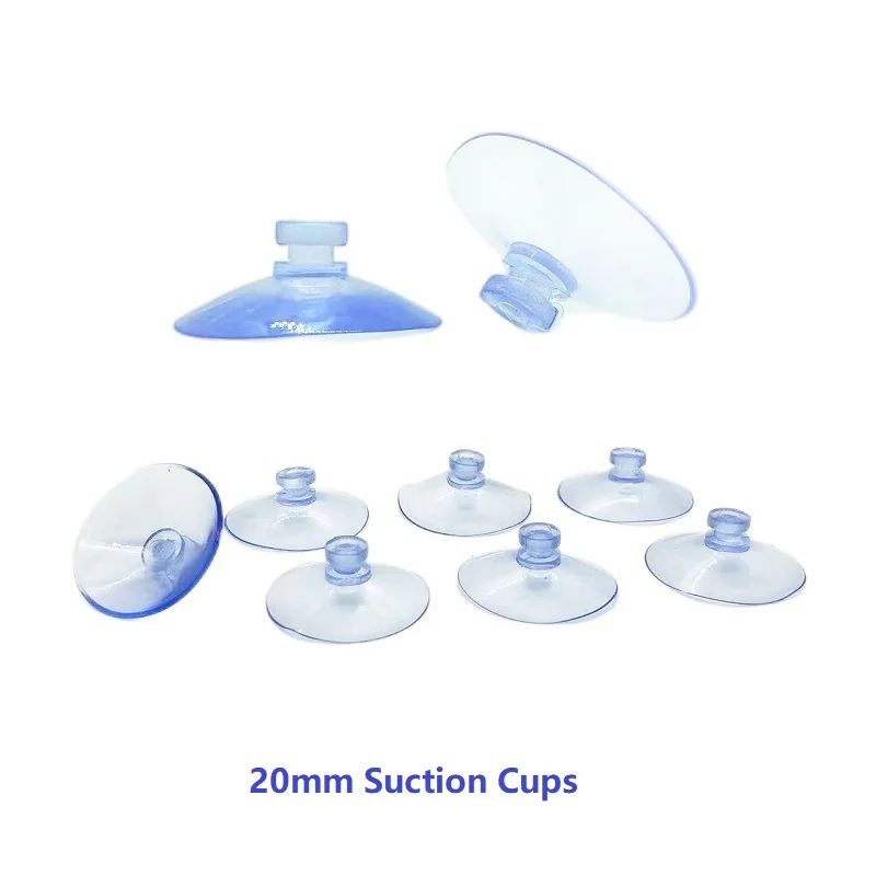 20 Pcs 20mm Suction Cup Small Rubber Sucker Pads Shower Caddy Connectors Suction Cups for Bathroom Window Car Glass