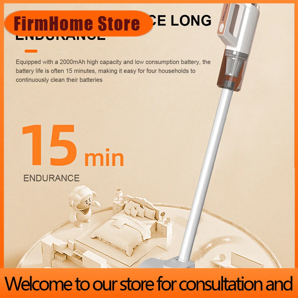 FirmHome StoreMini Vacuum Cleaner 400W Portable Dust Buster Cordless Handheld Vacuum Cleaner 13000Pa Handheld Dust Collector Hom