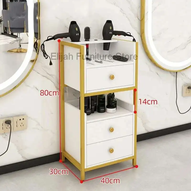 Hairdressing Cart for Salon Equipments Car Support Beauty Trolley With Drawers Auxiliary Wheels Foldable Work Tools Furniture