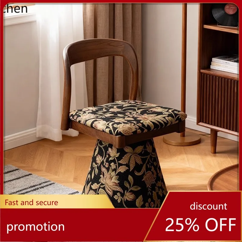 HXL Rotatable Vanity Chair Makeup Stool Vanity Backrest Chair