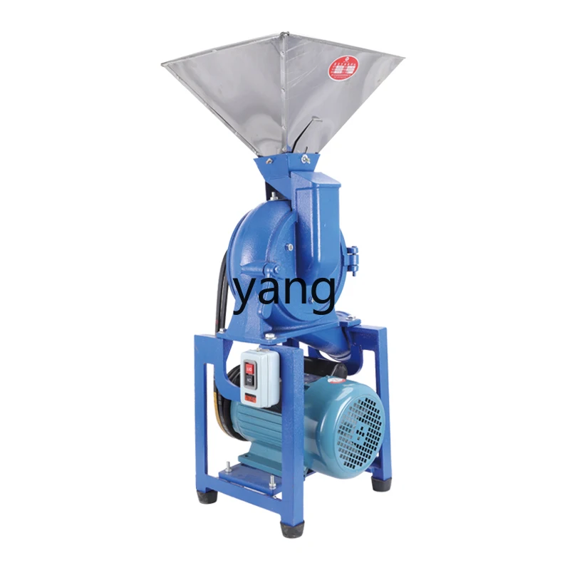 YJQ high-power Chinese herbal medicine hammer type pulverizer ultra-fine commercial fragrance large material feeding machine