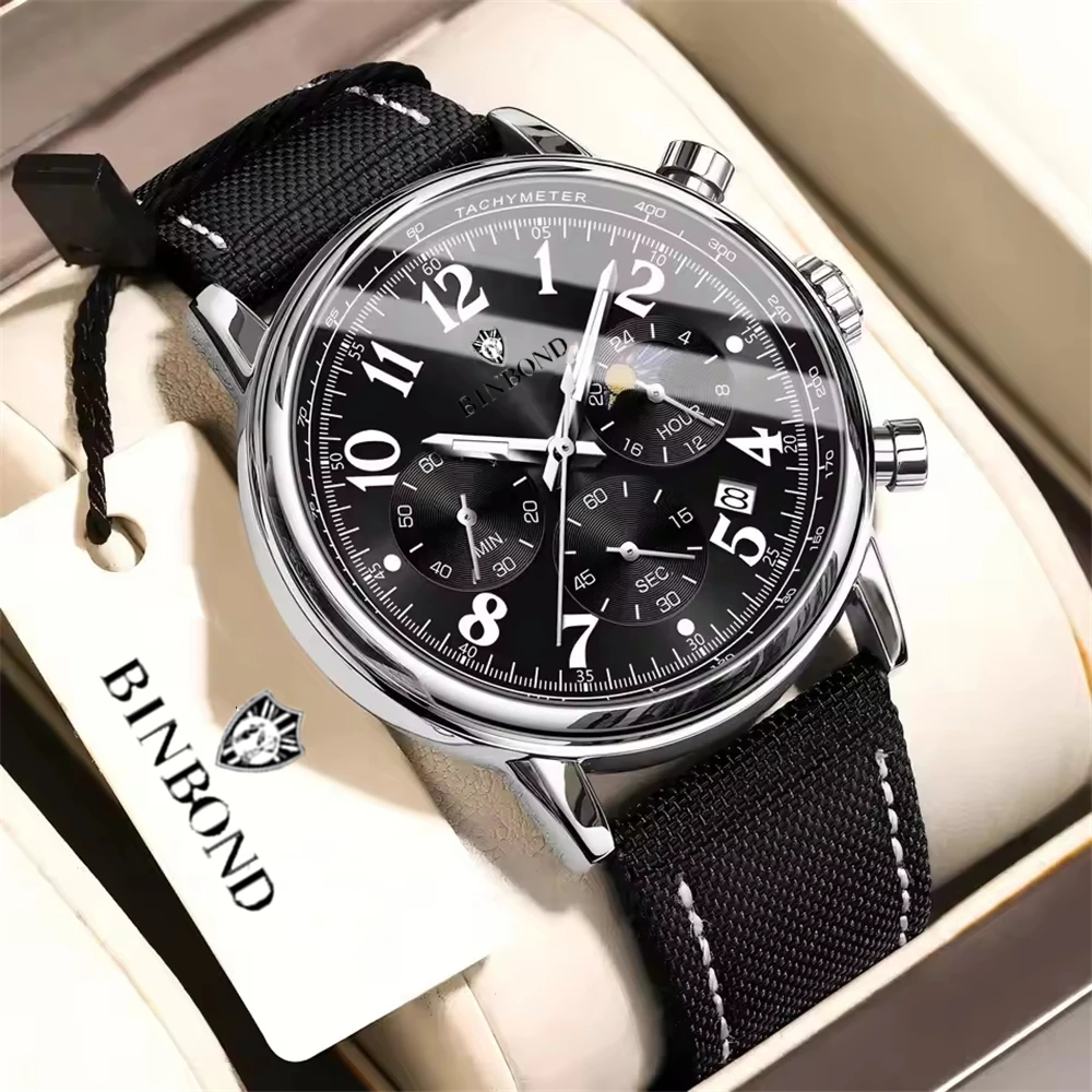 Luxury Canvas New Sports Chornograph Watch Men Digital Fashion Quartz Wristwatches Gifts For Man Automatic Watches Mens Lusso