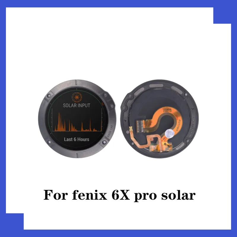 Original For Garmin Fenix 6x Pro Solar 51mm LCD Display Screen Smart Sport Watch Repair Replacement Parts