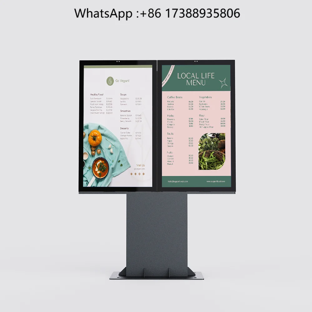 Drive Thru Restaurants Outdoor Advertising Screen Lcd Display Board Outdoor Signage Waterproof Custom Restaurant Signage Outdoor