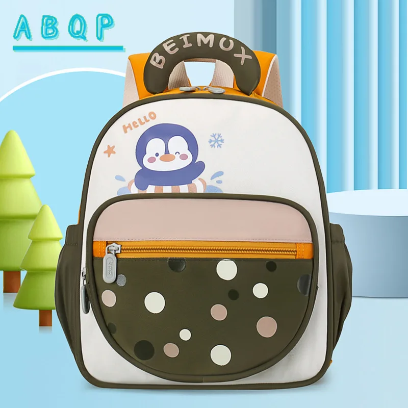 New Children's Schoolbag 3-6 Years Old Cartoon Cute Boys and Girls Schoolbag Large Capacity Lightweight Kindergarten Backpack