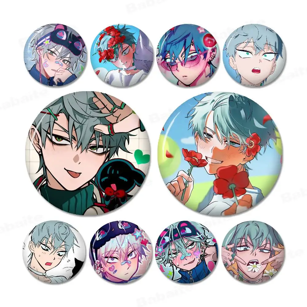 Till Alien S-Stage Creative Pins Funny Round Snap-in Brooch Badge Backpack Hat Accessories Jewelry Gifts for Friend