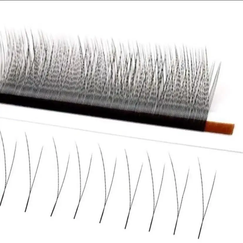 Y Shaped Lashes 1D 2D Eyelash Extensions 12Rows Mix 8-13mm Black Premium False Lashes Mesh Net Cros Premade Volume Fan Eyelashes