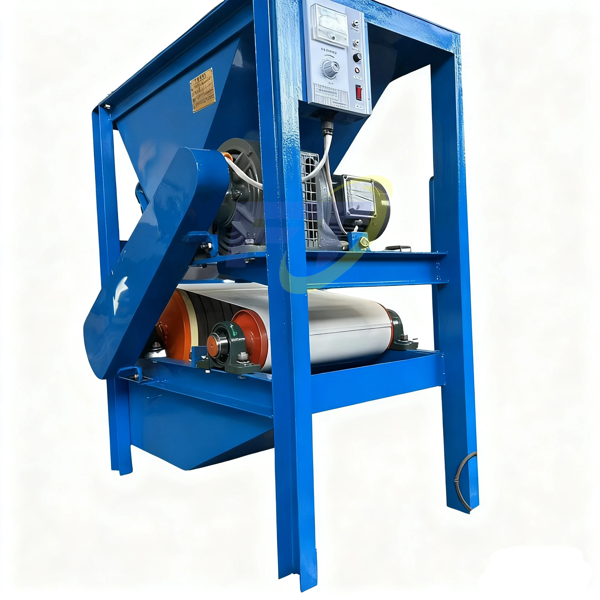 Single Roller Magnetic Separator for Iron 15000GS High Intensity Mineral Dry Roll Magnet Separation Machine