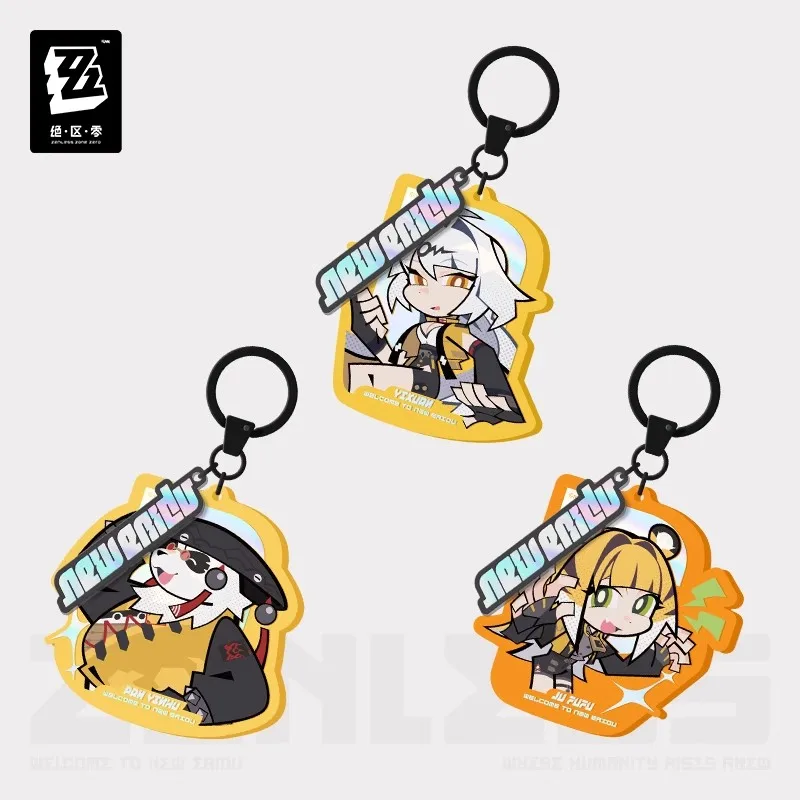 [Genuine] miHoYo Zenless Zone Zero Q-version Acrylic Pendant Yixuan Pan Yinhu Ju Fufu Keychain Yunkui Summit Cosplay Xmas Gifts