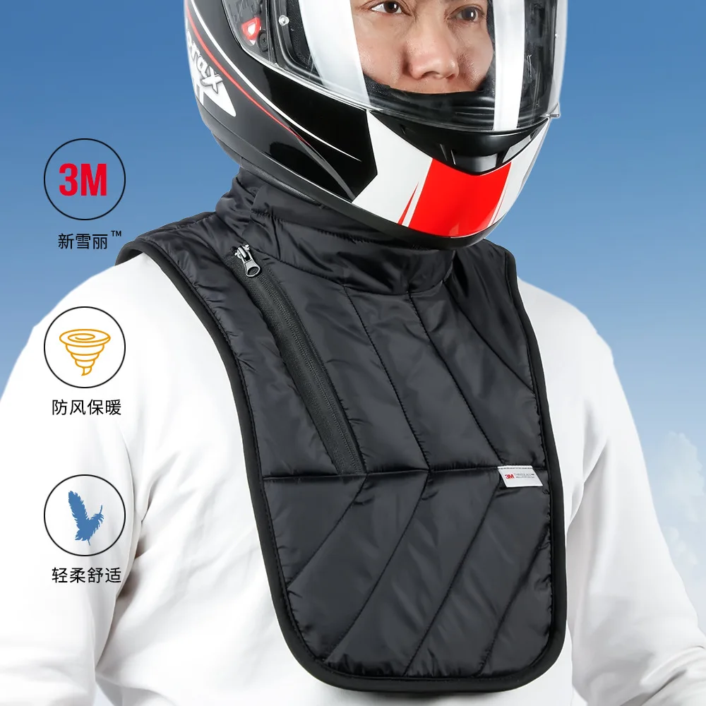 Motorcycle Windproof Neck Scarf Winter Riding Sports Cold-proof Plus Velvet Neck Protector Chest Protector Warm Neck Cover New