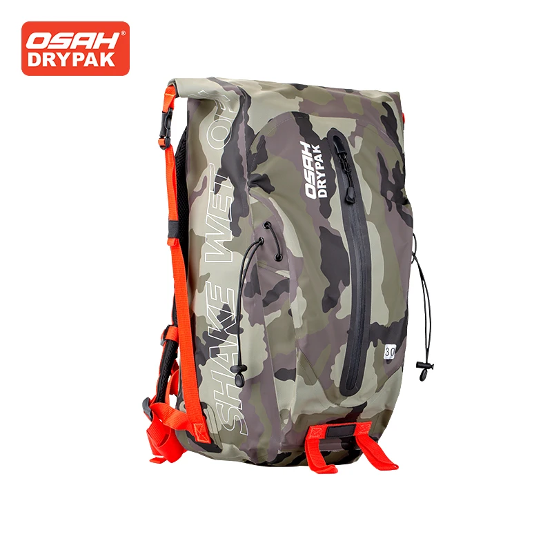 OSAH Camouflage Motorcycle Bag 30L High-capacity Backpack Multifunctional Waterproof Climbing Outdoor Travel Outdoor Riding Gear