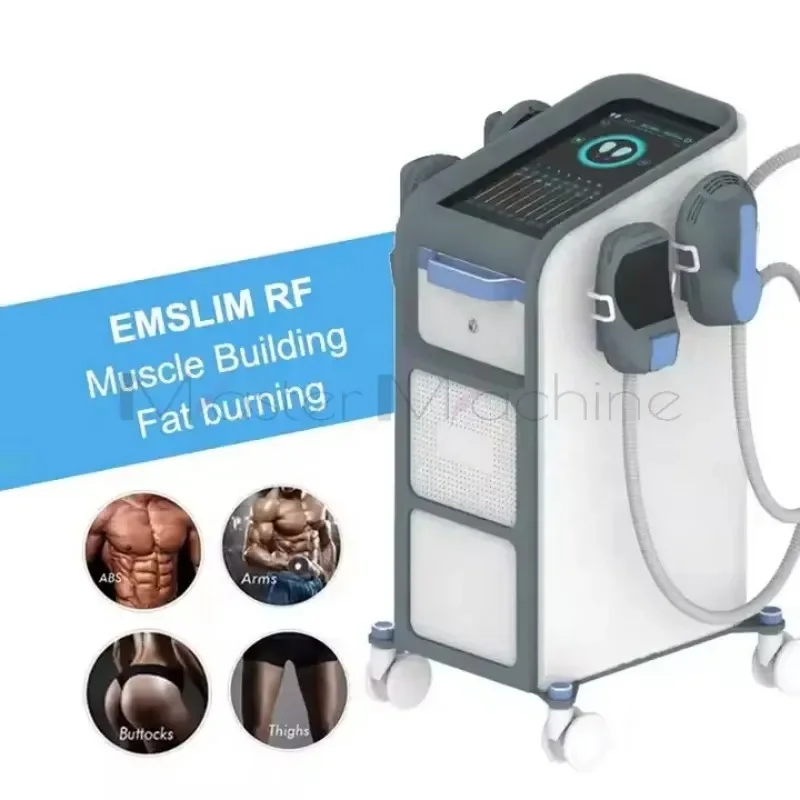 New Upgraded 16Tesla EMSzero Burn Fat Build Muscle Shaping 4 Handles with Radio Frequency Vibrating Body Slimming Machine