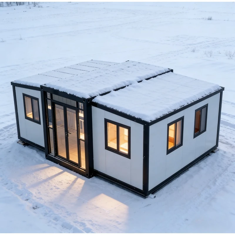 20ft Prefabricated Expandable Fold Out Container House Luxury Portable Mobile Tiny Home Villa