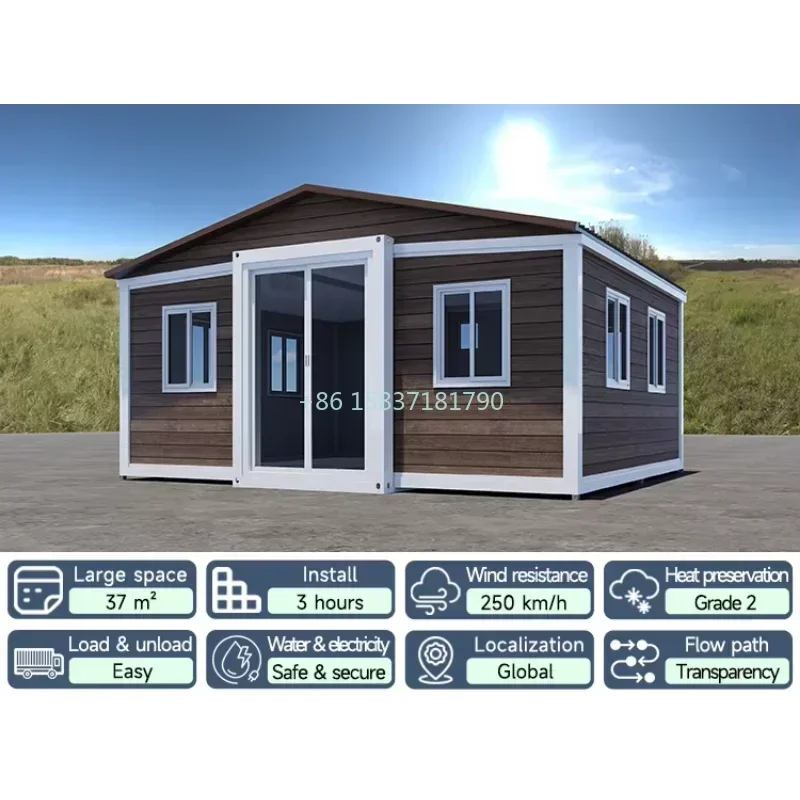 Foldable House Container Office Quality Modular Room Folding Container Mobile Home Fold Out Container House Sale for Australia