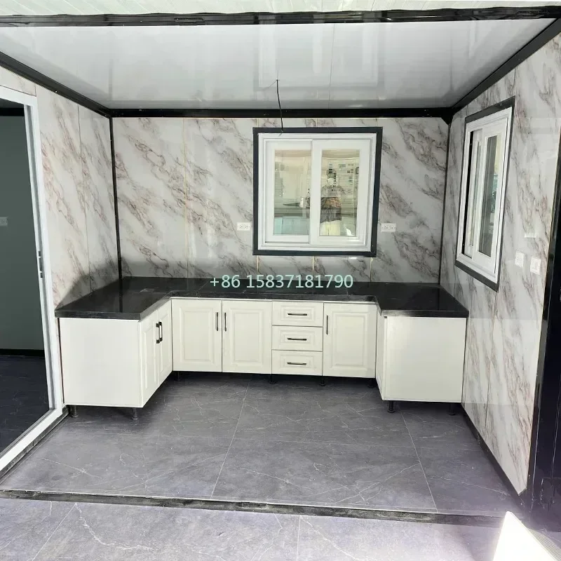 China Folding Container House Expandable Fold Out Container House Holiday 2 Bedroom Container Homes Prefabricated Mobile Home