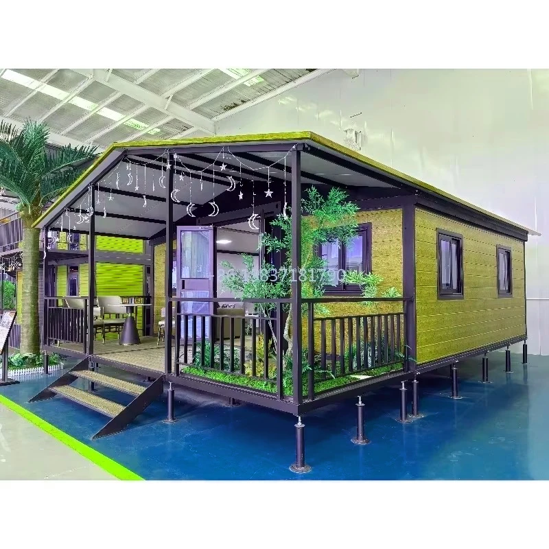 Folding Container House Luxury Tiny House Fold Out Container House Casa Prefabricada Expandable Foldable Mobile Home Container