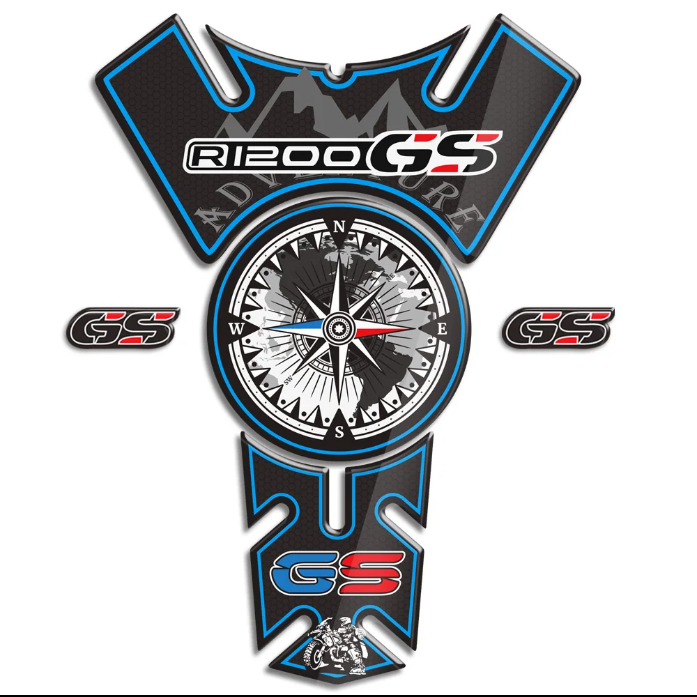 For R1200GS R1200 R 1200 GS GSA ADV Adventure Motorcycle Tank Pad Gas Fuel Oil Kit Protection Stickers Decals
