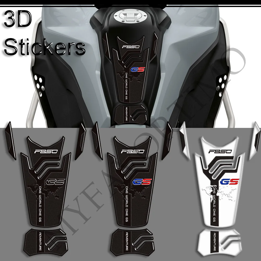 For F850GS F 850 GS GSA F850 ADV Adventure Tank Pad Grips Stickers Protection Gas Fuel Oil Kit Knee 2019 2020 2021 2022 2023
