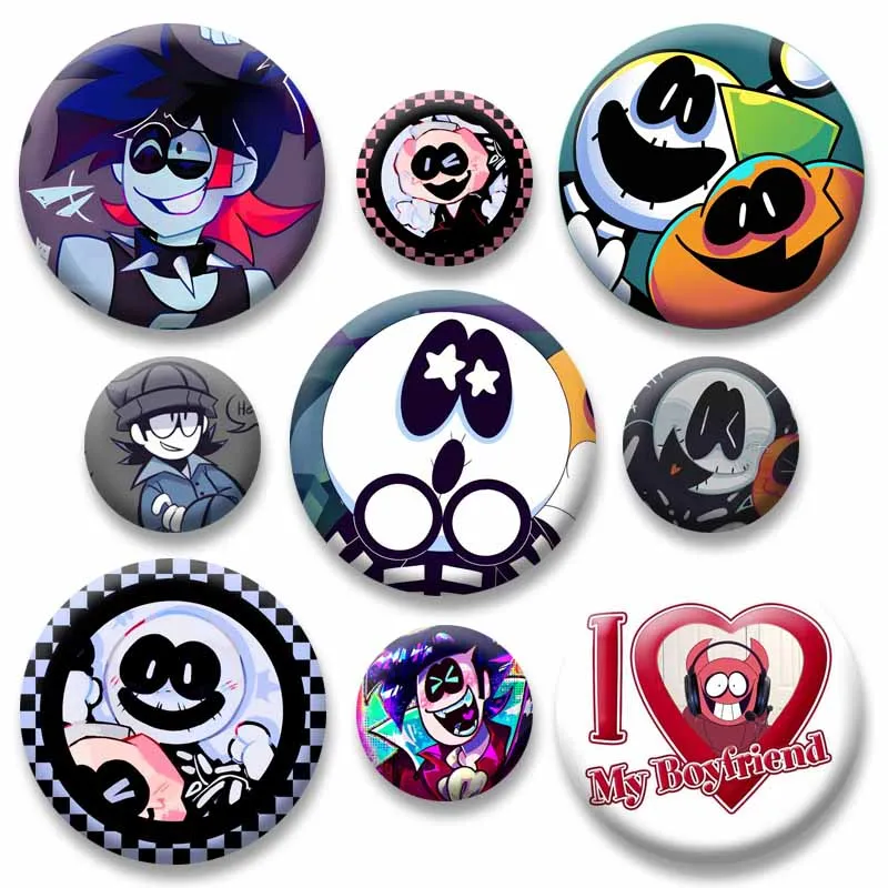 Spooky Month Horror Anime Enamel Pins Cartoon Figure Snap-in Brooch Backpack Hat Bag Collar Lapel Badges Jewelry Ornaments Gifts