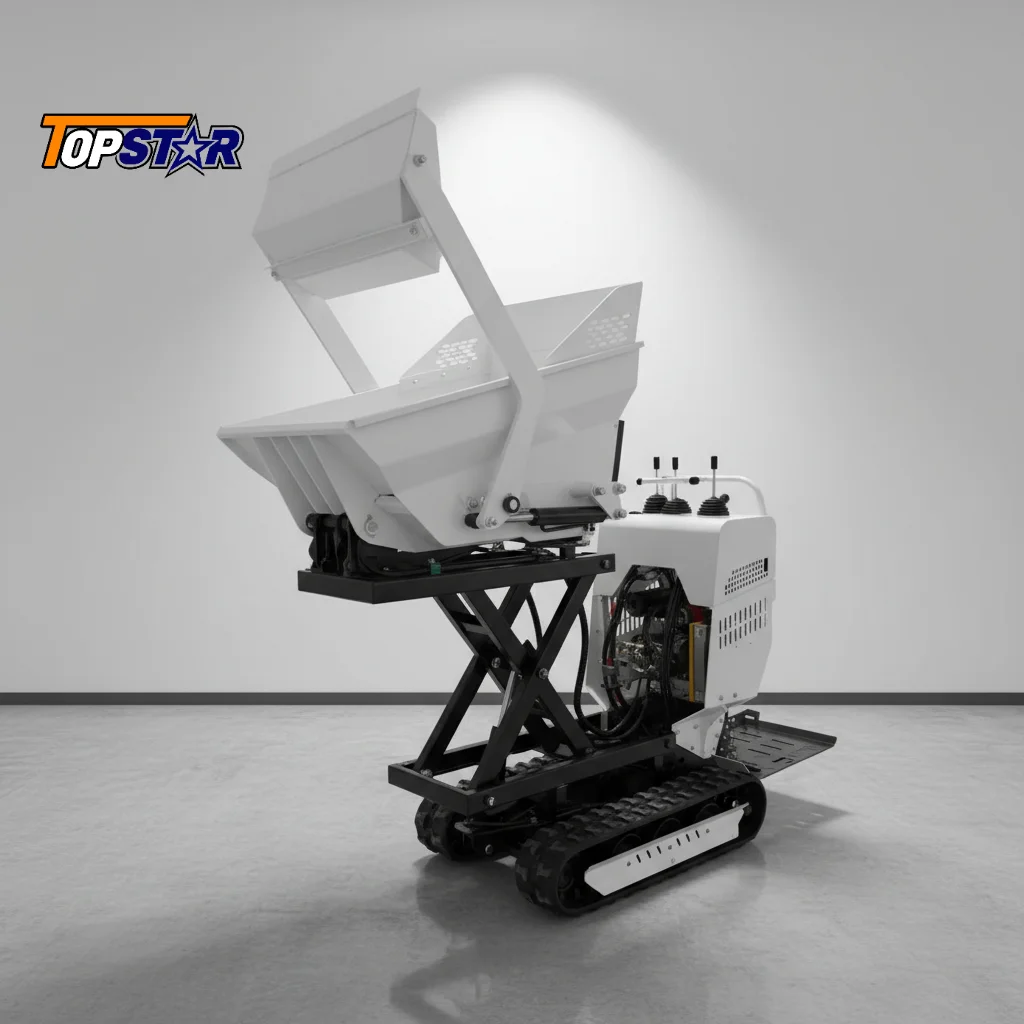 Customized 800kg Crawler Mini Dumper EURO 5 EPA Farm Construction Fast Delivery