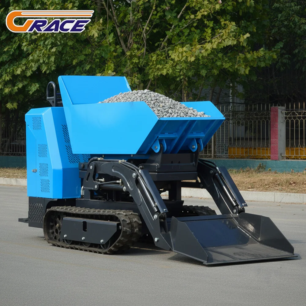 Customized High Quality Mini Dumper 500kg EURO 5 EPA Fast Delivery Crawler Mini Dumper Truck for Farm
