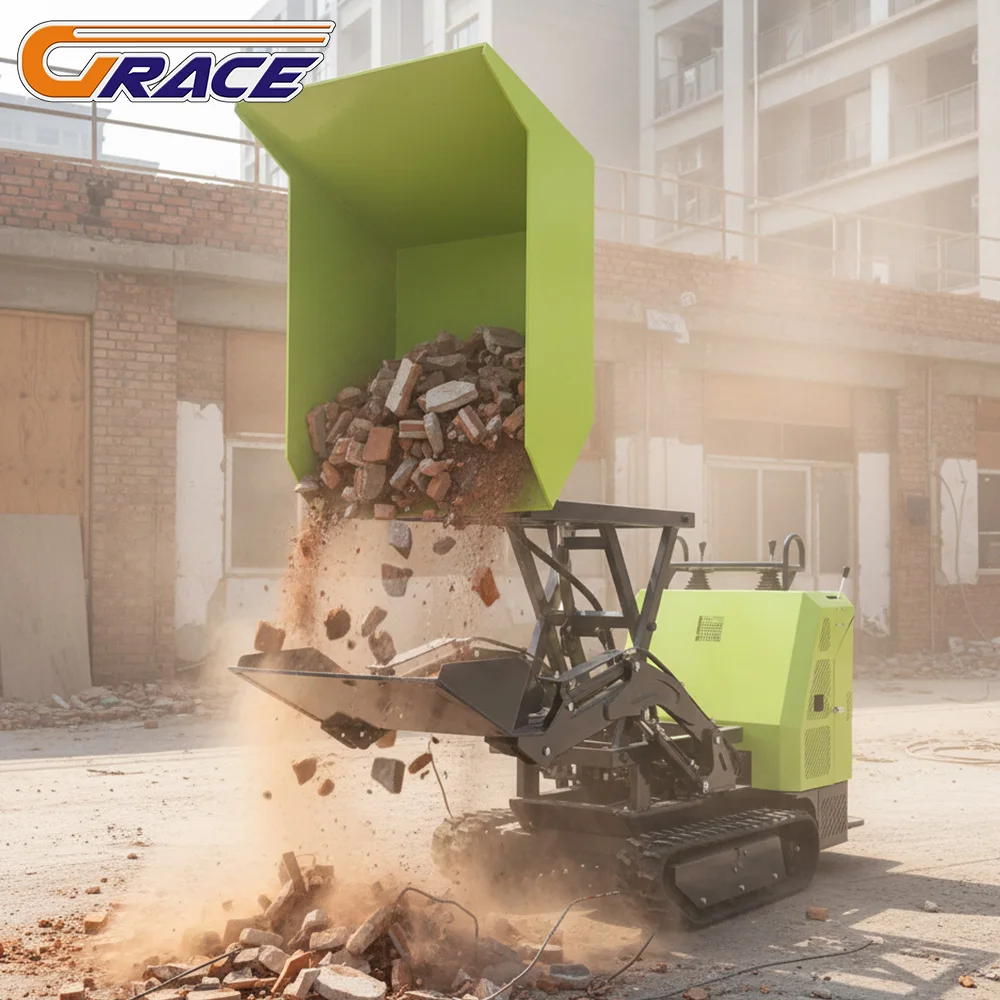 Customized High Quality Mini Dumper Truck 500kg EURO 5 EPA Engine Fast Delivery Crawler Mini Dumper Hot Sale
