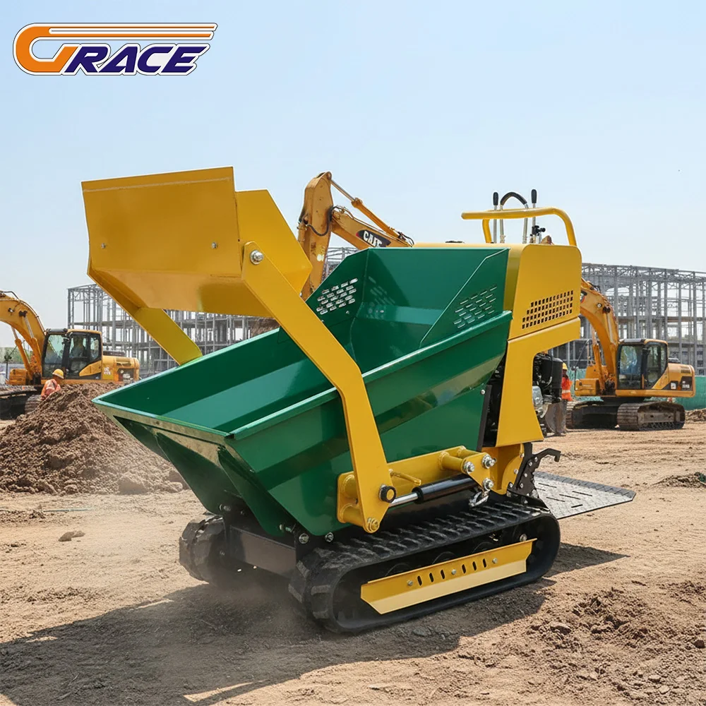 Mini Dumpers Fast delivery EURO 5 EPA High Quality Crawler Dumper Truck Factory Customize 500kg Small Crawler Dumper for Sale