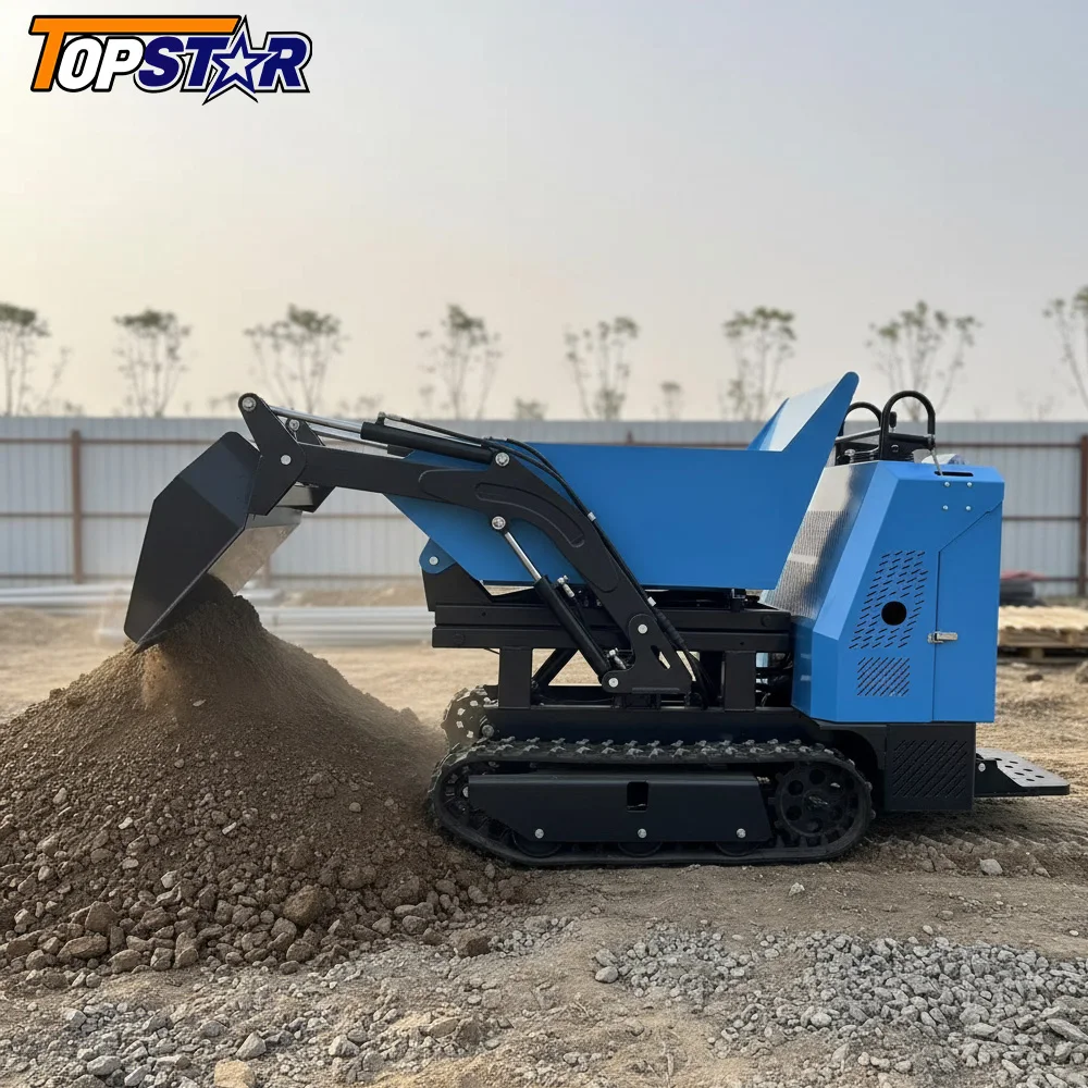 Customized Mini Dumper Truck 700kg EURO 5 EPA Approved High Quality Fast Delivery Crawler Dumper Factory Customize