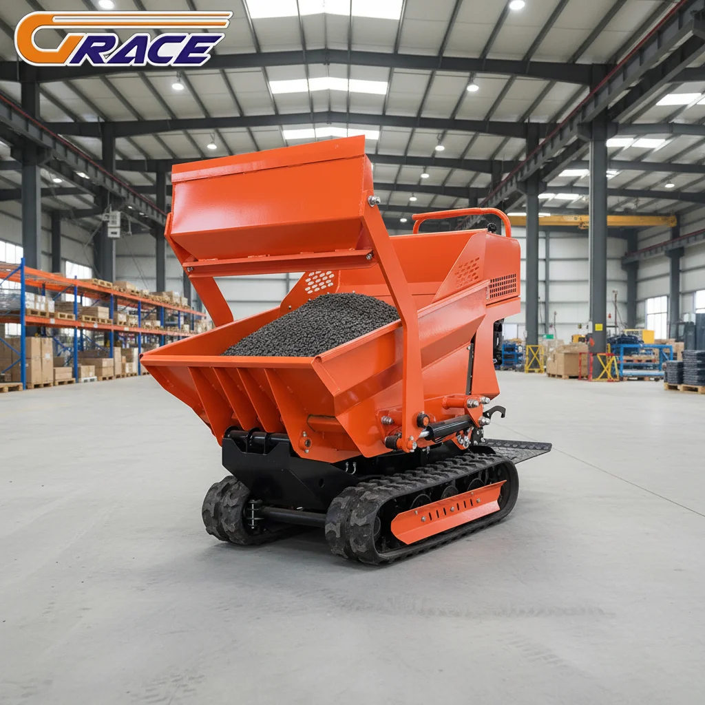 800kg Crawler Mini Dumper EURO5 EPA Customized for Outdoor Work Garden Fast Delivery Factory Supply