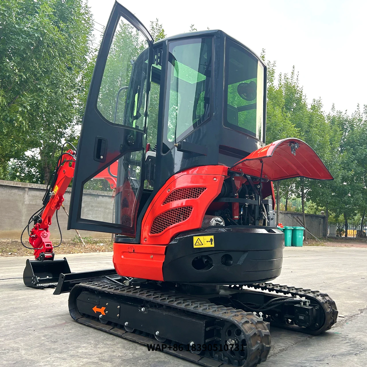 Mini Excavator 1.7 Ton Fast Delivery EPA Engine Crawler Digger Minibagger Farm Use 1.8 Ton 2 TON Small Excav Machine