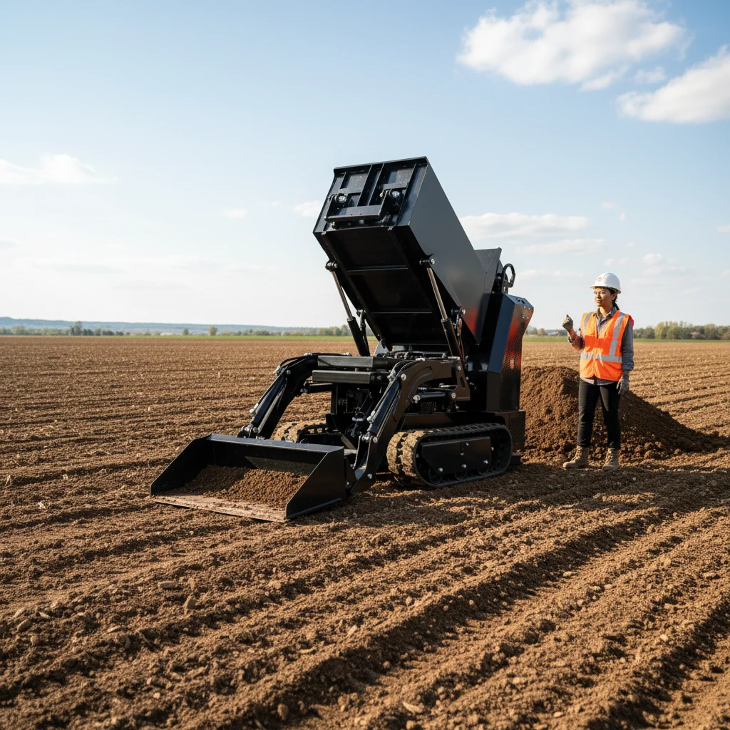700kg Mini Dumper Crawler - Euro 5 EPA Approved Small Truck High Quality for Farm Customizable Fast Delivery
