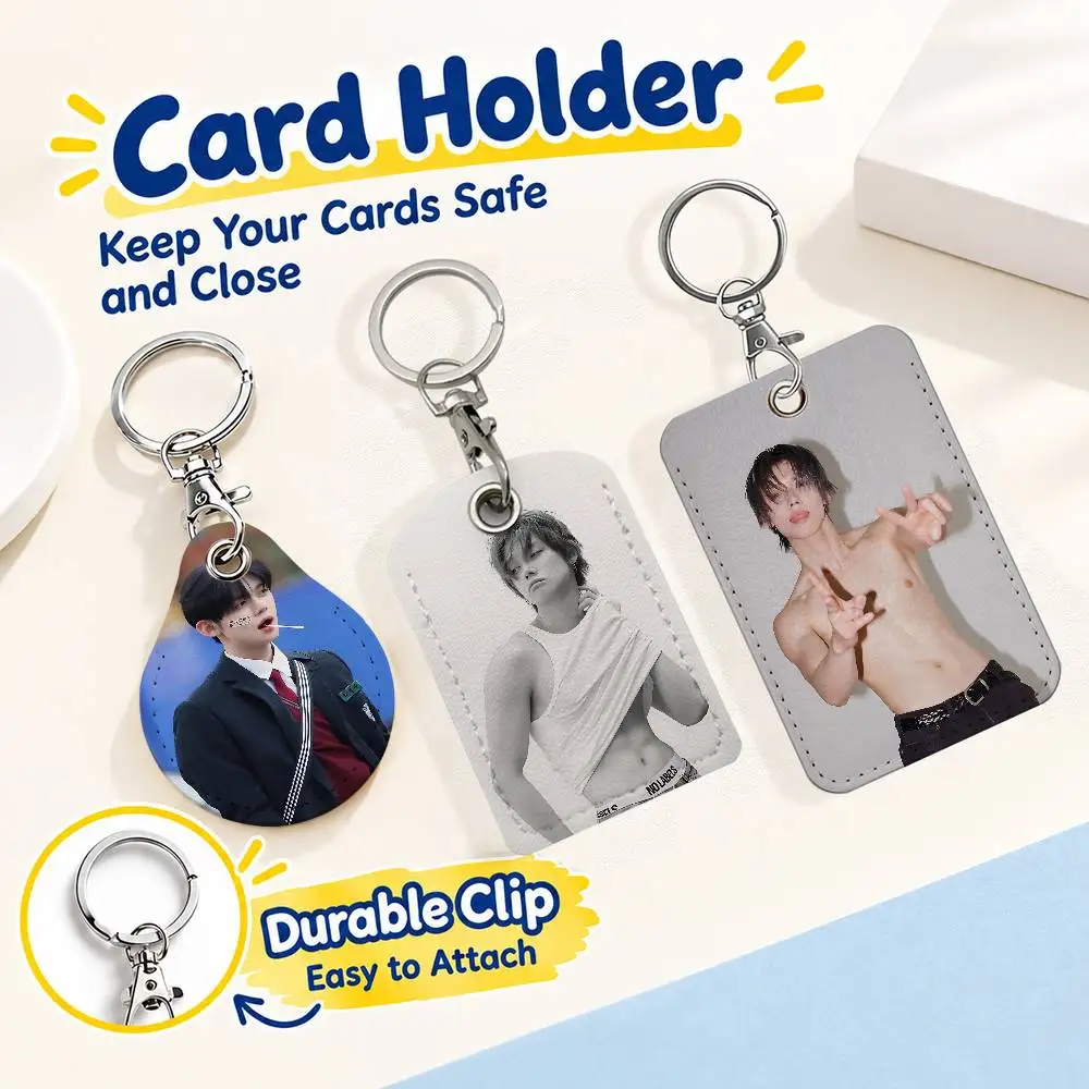 FOR Yeonjun TXT Card Holder Keychain Key Ring Door Lock Access Protective Case For Security Gift
