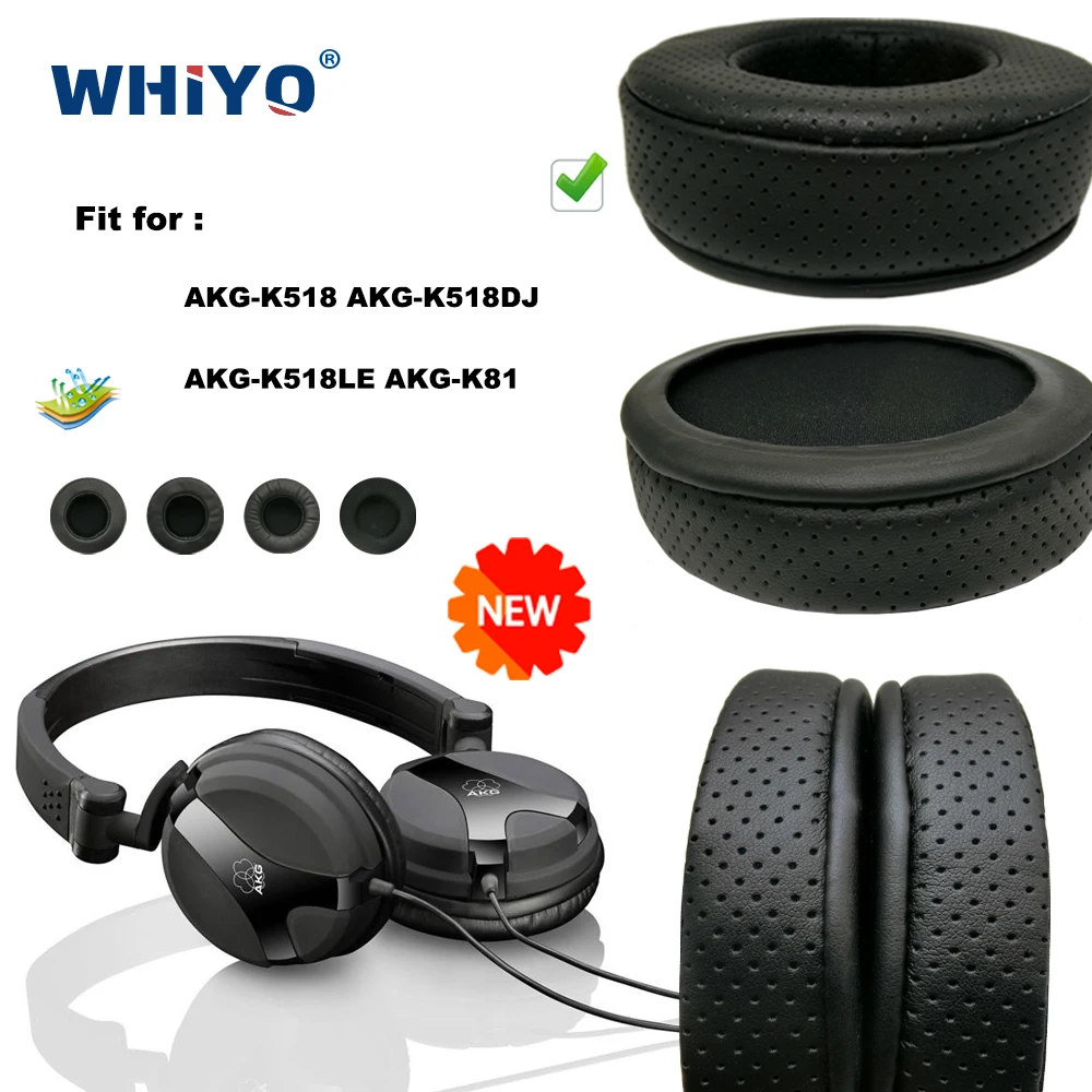 Replacement Ear Pads for AKG K518 K518DJ K518LE K81 K 518 DJ Headset Parts Leather Cushion Velvet Earmuff Headset Sleeve Cover
