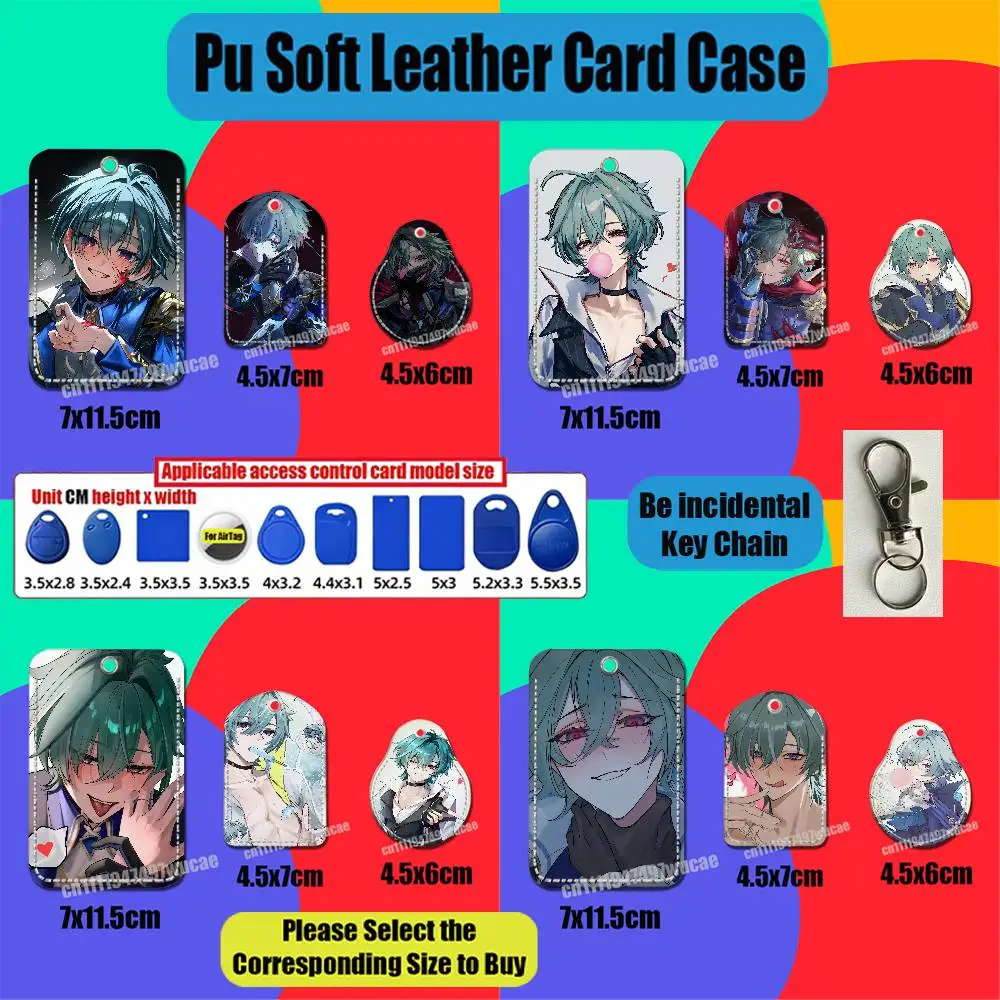 For Lohen Genshin Impact For AirTag Case Card Holder Sleeve ID Credit Bank Access Badge For Air Tag Case Shell