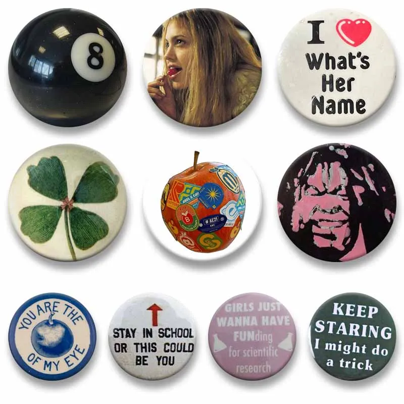 Cute Lisa Girl Interrupted Enamel Pins Funny Saying Out of My Mind  Badges Handmade Snap-in Brooch for Clothes Bag Accessories