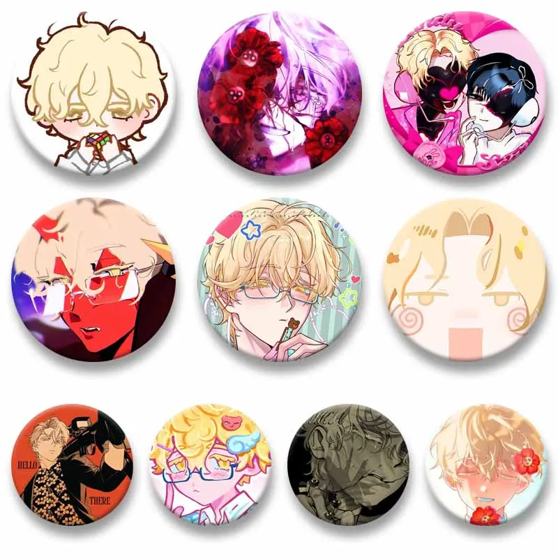 Anime Alien Stage Peripheral Creative Badges Cartoon Figure Luka Brooch Cosplay Button Pins Backpack Clothes Accessories Jewelry