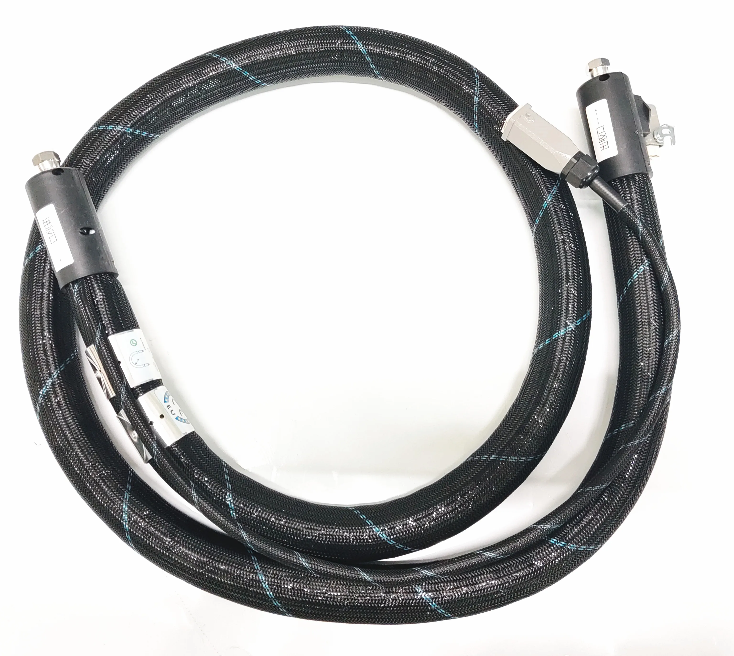 Meler Rubber Hose Replacement High Temperature Hoses with PT100 Sensor 2.4m Insulation Pipes Hot Melt Hoses