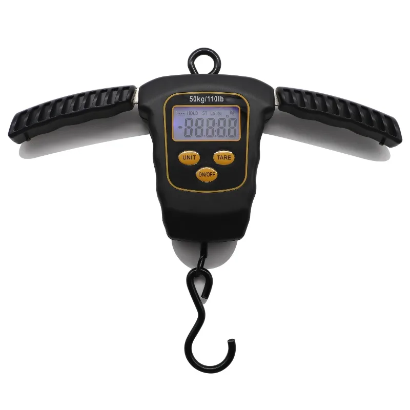 50Kg 110lb 10g Folding Cheap Electronic Waterproof Fishing Tackle Handheld Portable Weighing Fish Digital Weight Carp Fish Scale
